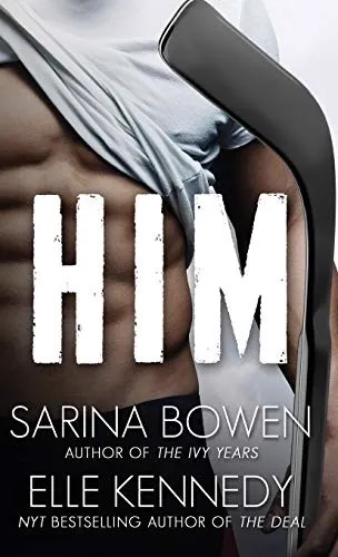 Him by Sarina Bowen and Elle Kennedy—M/M romance book cover