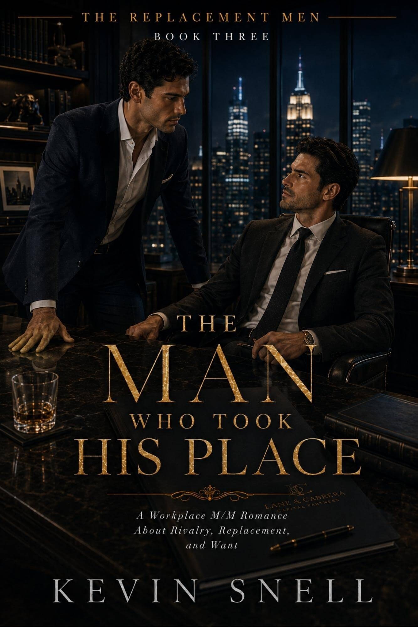The Man Who Took His Place—Coming Soon! by Kevin Snell—enemies-to-lovers M/M romance book cover