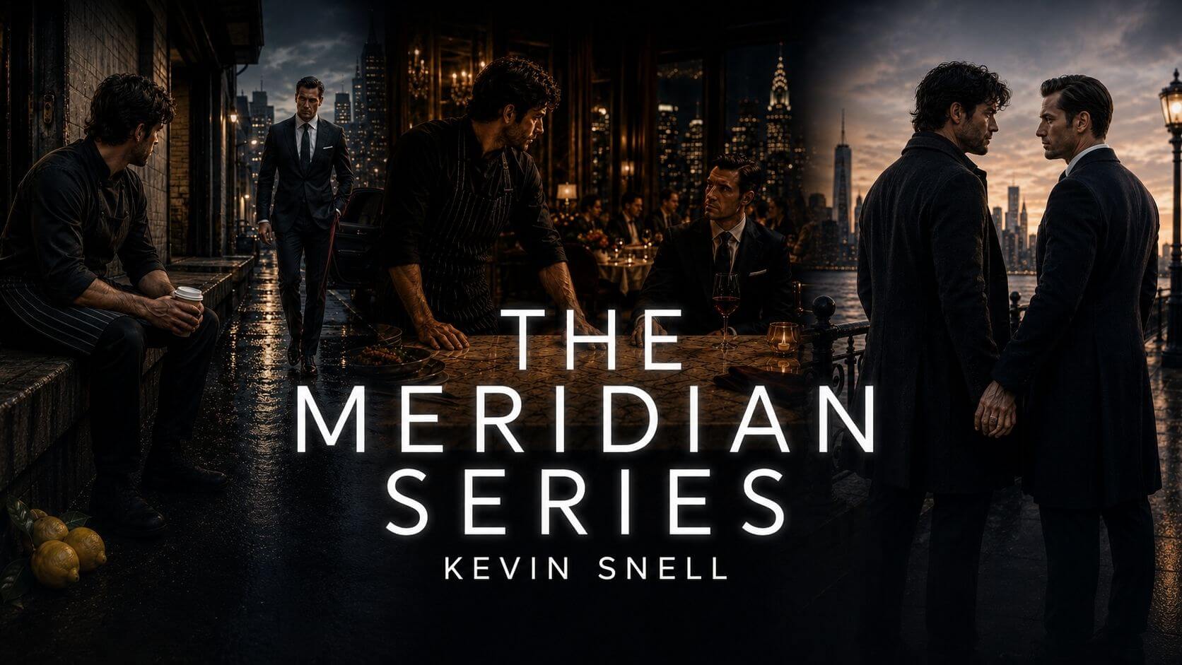 The Meridian Series by Kevin Snell—M/M romance series cover