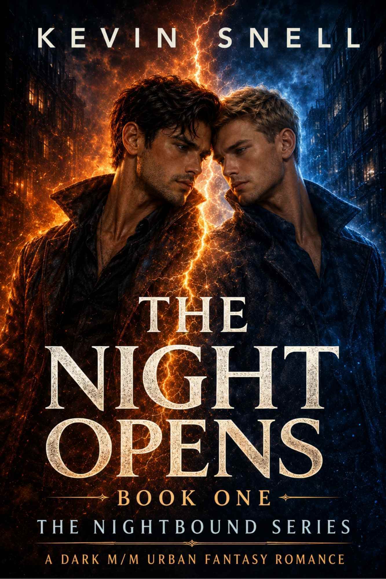 The Night Opens by Kevin Snell—Supernatural M/M book cover
