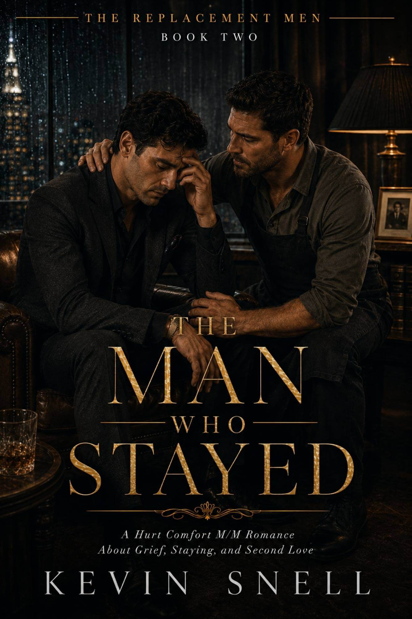 The Man Who Stayed by Kevin Snell—M/M romance book cover